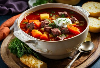 stew with vegetables borsch