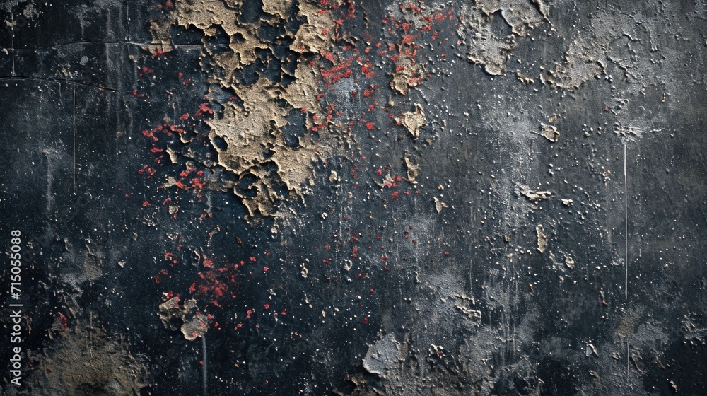 Poster A wall with peeling paint. Perfect for adding texture to design projects or creating a distressed atmosphere