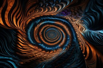 A symphony of fractal patterns dancing across a digital canvas, creating a hypnotic and ever-evolving visual experience.