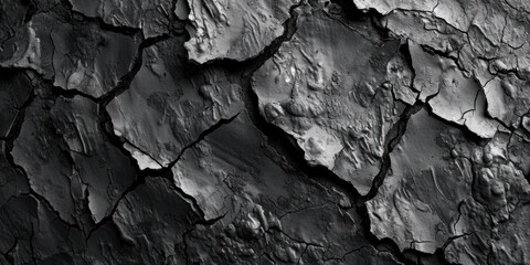 A close-up black and white photo of tree bark. Can be used as a background or texture in design...