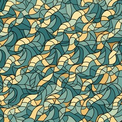 Fototapeta na wymiar A colorful tessellation pattern