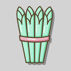 Asparagus isolated vector icon. Vegetable sign