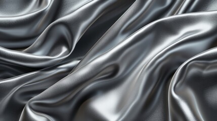 Fototapeta premium Close Up View of Shiny Fabric, Texture, Detail, and Elegance Captured