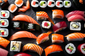 set of sushi. 