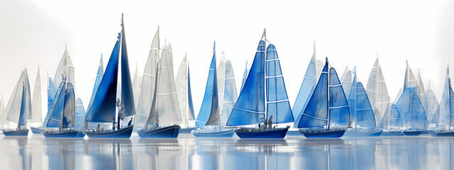 Maritime Majesty: The Sailboats' Starlit Course