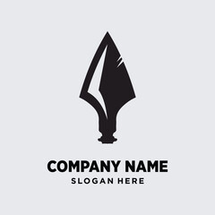 Vector spear logo vector icon template design