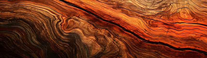 Close-Up of Detailed Wood Grain Pattern for Background or Texture