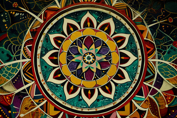 mandala with intricate patterns