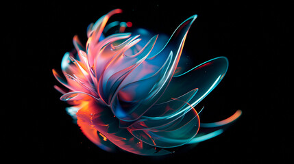 Obraz premium Discover the stunning Windows 11 wallpaper, featuring superior resolution for captivating banners, social media visuals, and commercial use. Immerse yourself in the beauty of a mesmerizing 3D render.