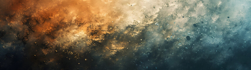 Abstract Painting of Water and Clouds