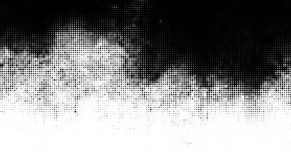 Halftone gradient abstract vector halftone pattern in monochrome gradient. Creative design with dots, shapes, and texture. Modern graphic element for trendy backgrounds, illustrations, and prints.