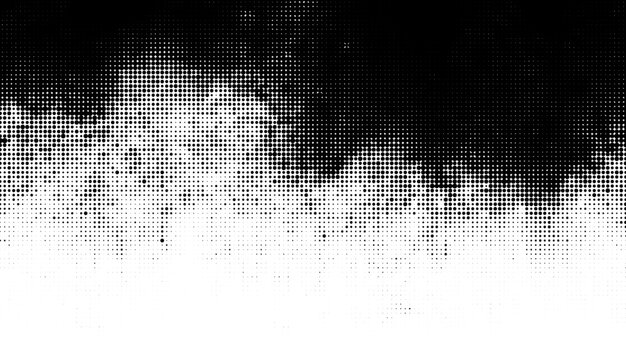 Halftone gradient abstract vector halftone pattern in monochrome gradient. Creative design with dots, shapes, and texture. Modern graphic element for trendy backgrounds, illustrations, and prints.