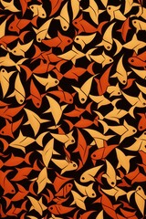 A colorful tessellation repeated pattern