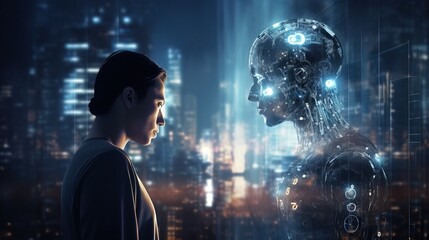 Conceptual interaction of man with artificial intelligence