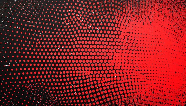 pop art dots red background, generative ai.