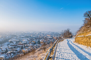 winter landscape with snow