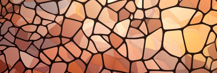 Brown pattern Voronoi pastels