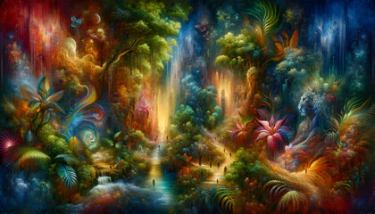 Obraz na płótnie Canvas The Heart of the Jungle