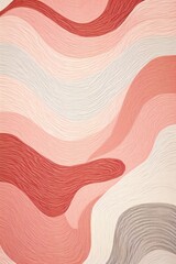 Coral soft lines, simple graphics, simple details, minimalist 2D carpet texture