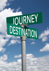 journey destination sign