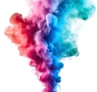 Illustration of colorful smoke
