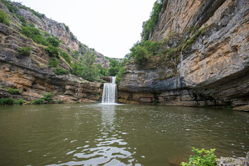 Mirusha waterfalls in Mirusha canyon in central Kosovo