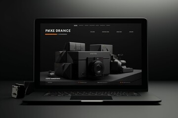 Black Friday website header with a modern layout