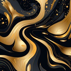 Gold marble swirls pattern