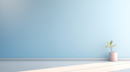 Minimal abstract light blue background for product presentation. 