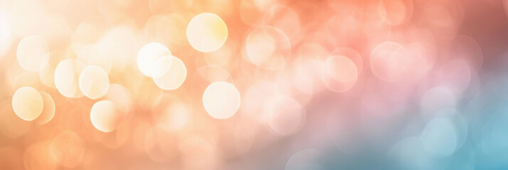 Obraz premium Out of focus light, bokeh abstract background in peach pastel colors