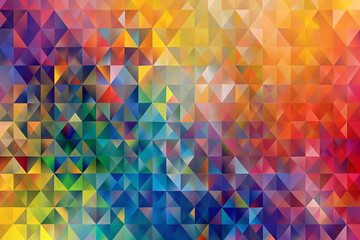 Colorful abstract triangular pattern. Geometric background for creative design, modern wallpaper, and vibrant decor concept
