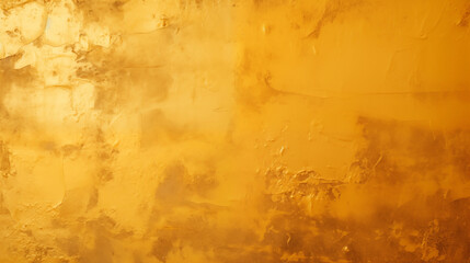 Obraz premium Mur vieux et abimé, dans les tons de couleurs jaune et doré. Usé, détérioré. Peinture. Fond et arrière-plan pour conception et création graphique. 
