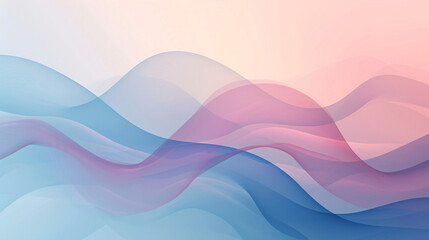Obraz premium Abstract pastel waves with a fluid gradient. Soft background for tranquil wallpaper and gentle graphic design 