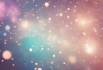 Galaxy background and pastel color glitters Mystical pink and blue gradient with glowing bokeh defocused light