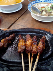 grilled meat on the grill