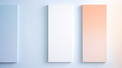 set of paper banners