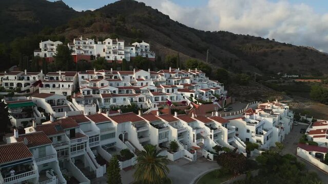 aerial of the city spain nerja