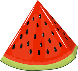 A slice of ripe watermelon. Diet healthy vitamin food