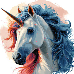 Cute unicorn logo
