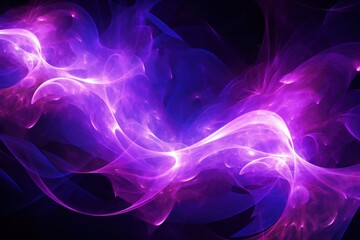  a purple and black background with swirls of light in the middle of the image and a black background with light in the middle of the image.