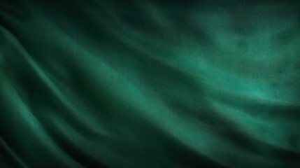 green, forest green, dark green abstract vintage background for design. Fabric cloth canvas texture. Color gradient, ombre. Rough, grain. Matte, shimmer