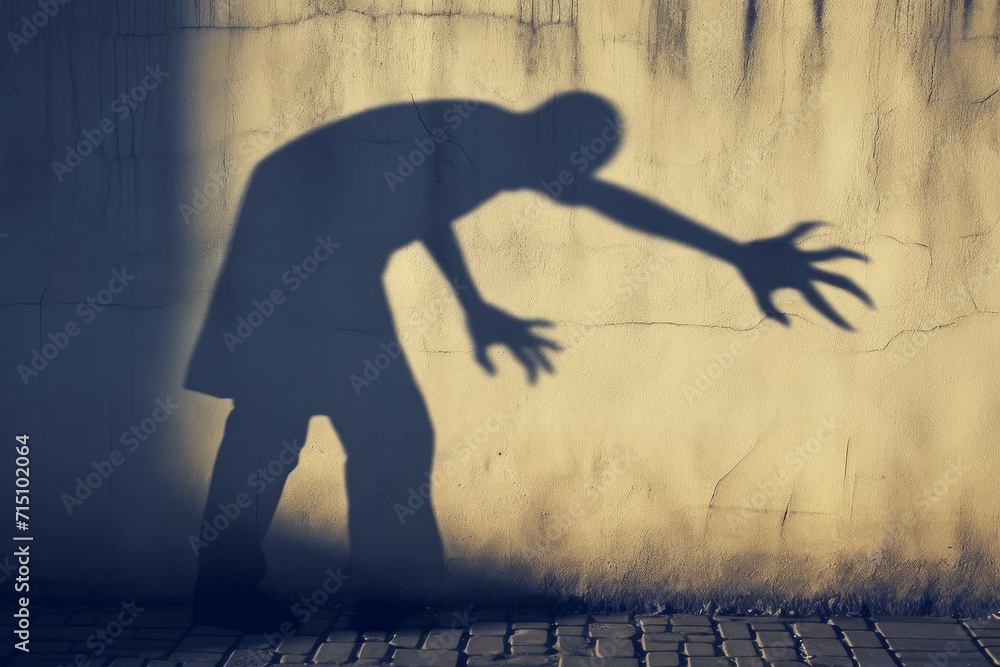 Poster fears concept. background with selective focus and copy space
