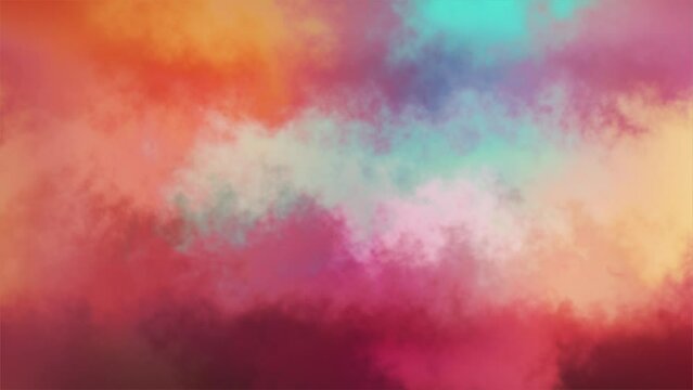 Radiant Color Symphony: Smooth Gradient Animation. Abstract Smooth Animated Blurred Gradient Background of Trend and Beautiful Colors. 4K