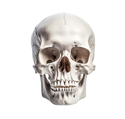 Obraz premium Human skull, highly detailed and isolated on transparent background