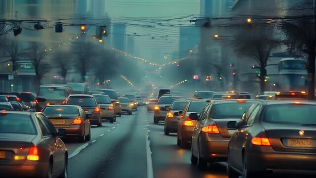 Evening traffic jams: hours of waiting on congested streets