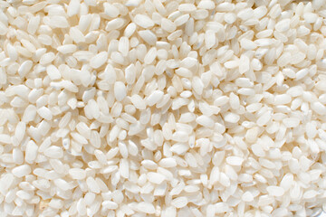 Uncooked organic white rice, background
