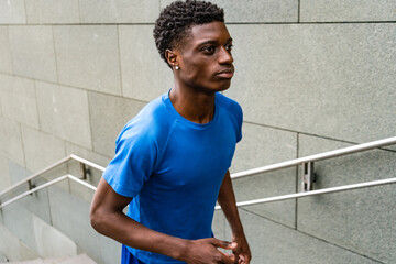 Active Warm-up: Young Black Man Warming Up Before Workout