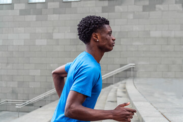 Active Warm-up: Young Black Man Warming Up Before Workout
