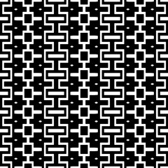 
A white background with black design.Seamless texture for fashion, textile design,  on wall paper, wrapping paper, fabrics and home decor. Simple repeat pattern. Geometric patterns.