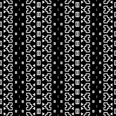 
A white background with black design.Seamless texture for fashion, textile design,  on wall paper, wrapping paper, fabrics and home decor. Simple repeat pattern. Geometric patterns.